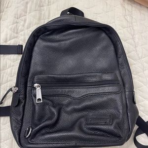 Rebecca Minkoff petite faux leather backpack - lightly used